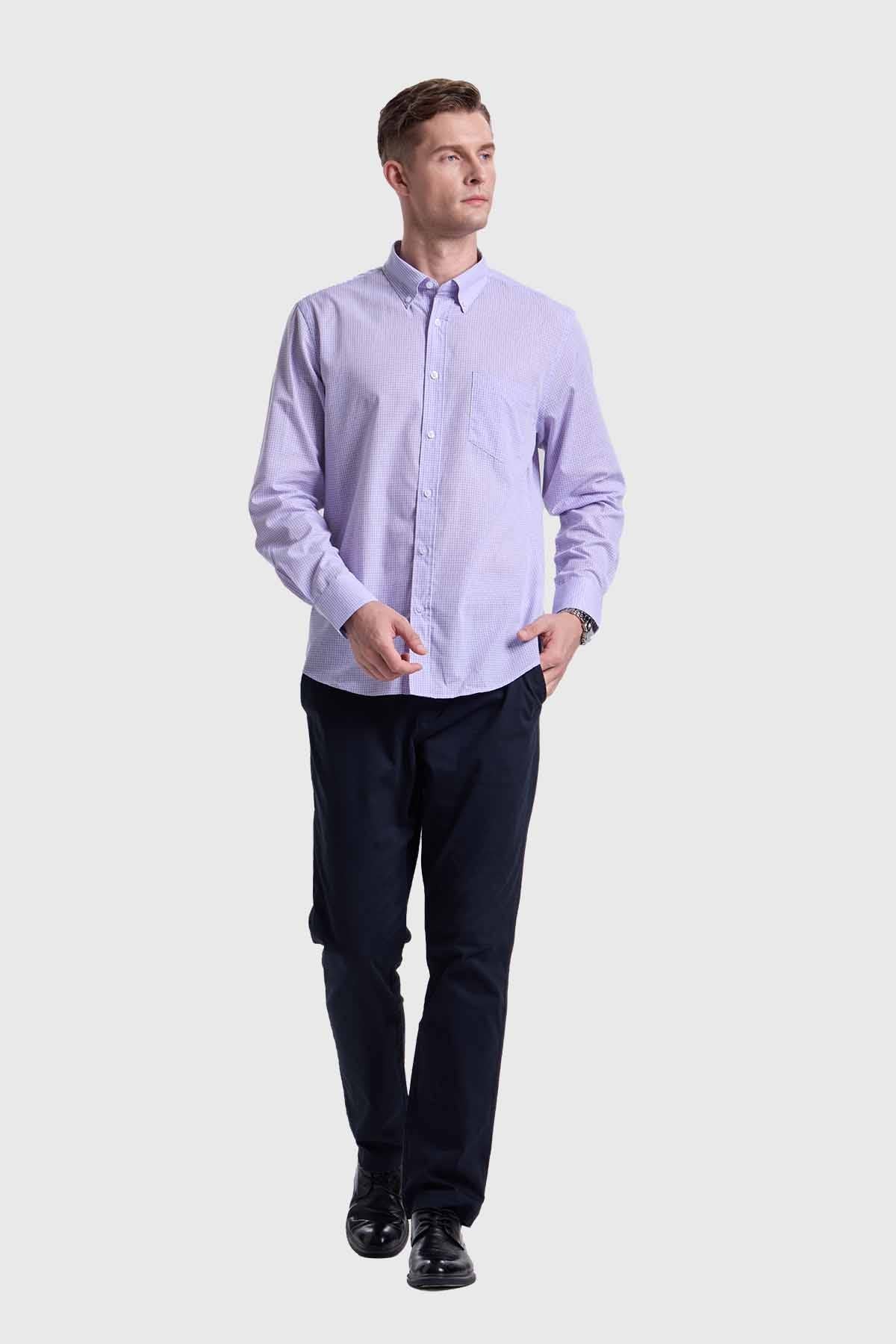 Camisa Hombre Fantasía Lila - Image 4