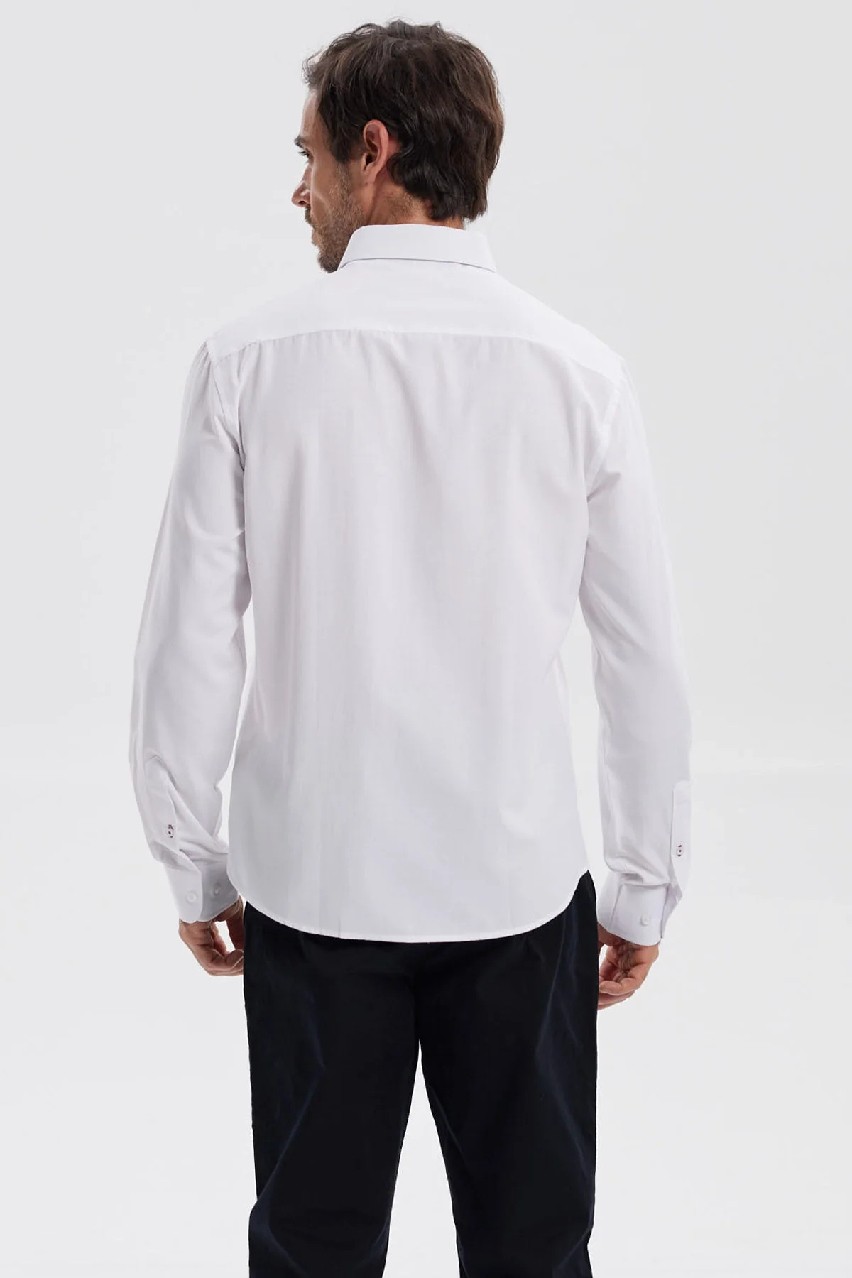 Camisa Hombre Oxford Blanco - Image 3