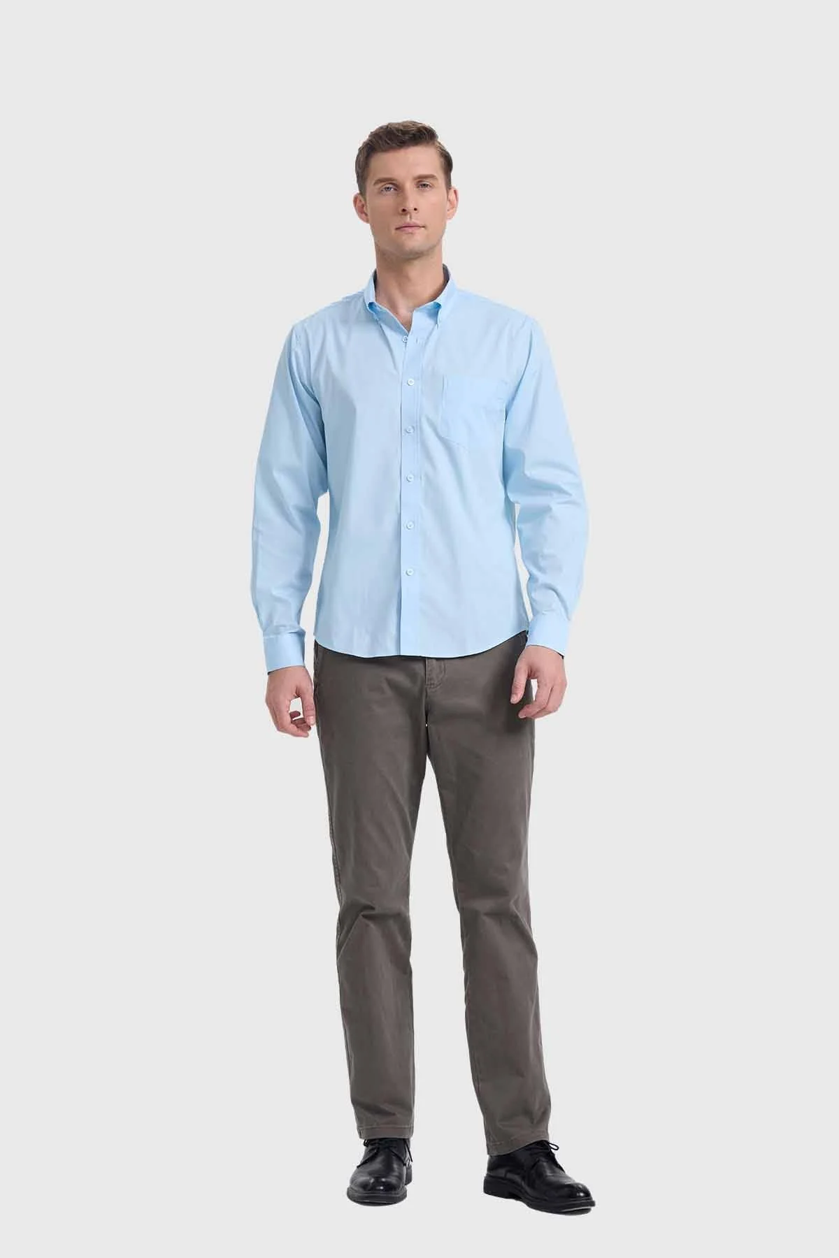 Camisa Hombre Repelente Al Agua Celeste - Image 4