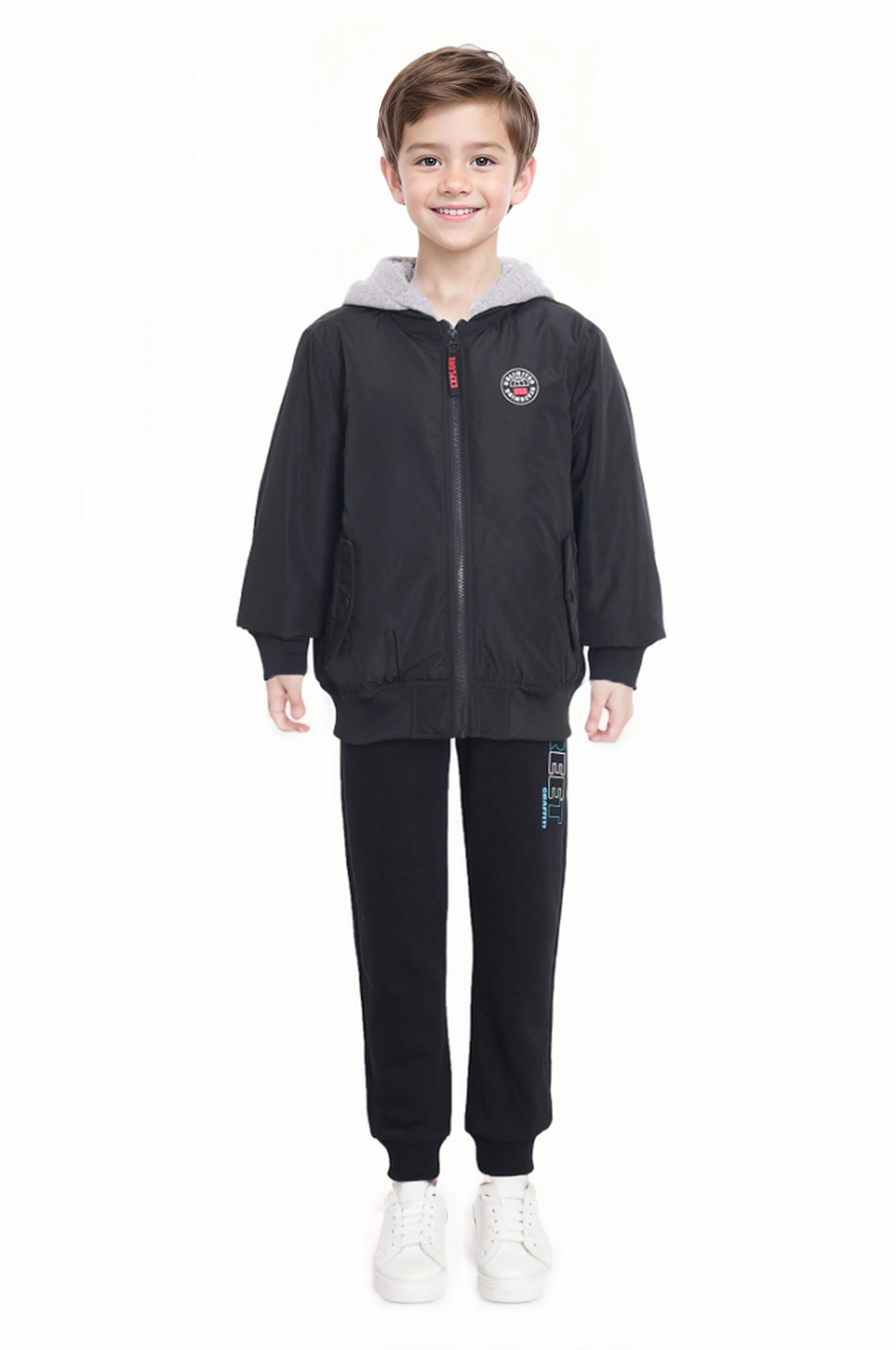 Chaqueta Niño Bomber Negro - Image 3