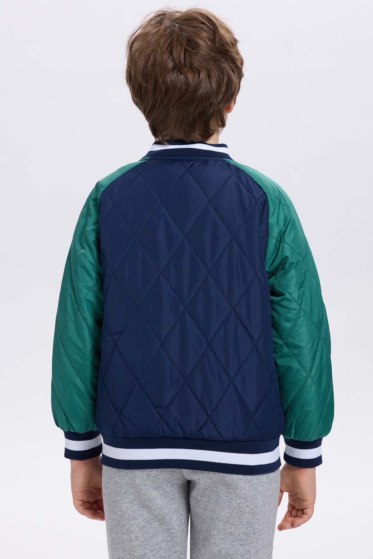 Chaqueta Niño Bomber Azul Oscuro - Image 3