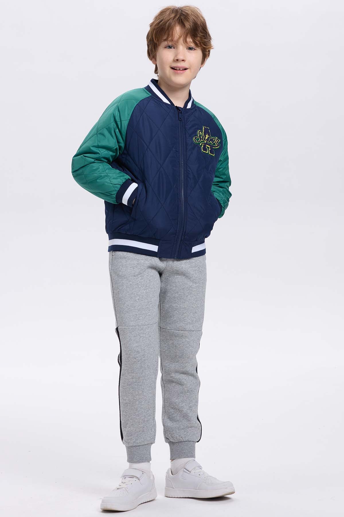 Chaqueta Niño Bomber Azul Oscuro - Image 4