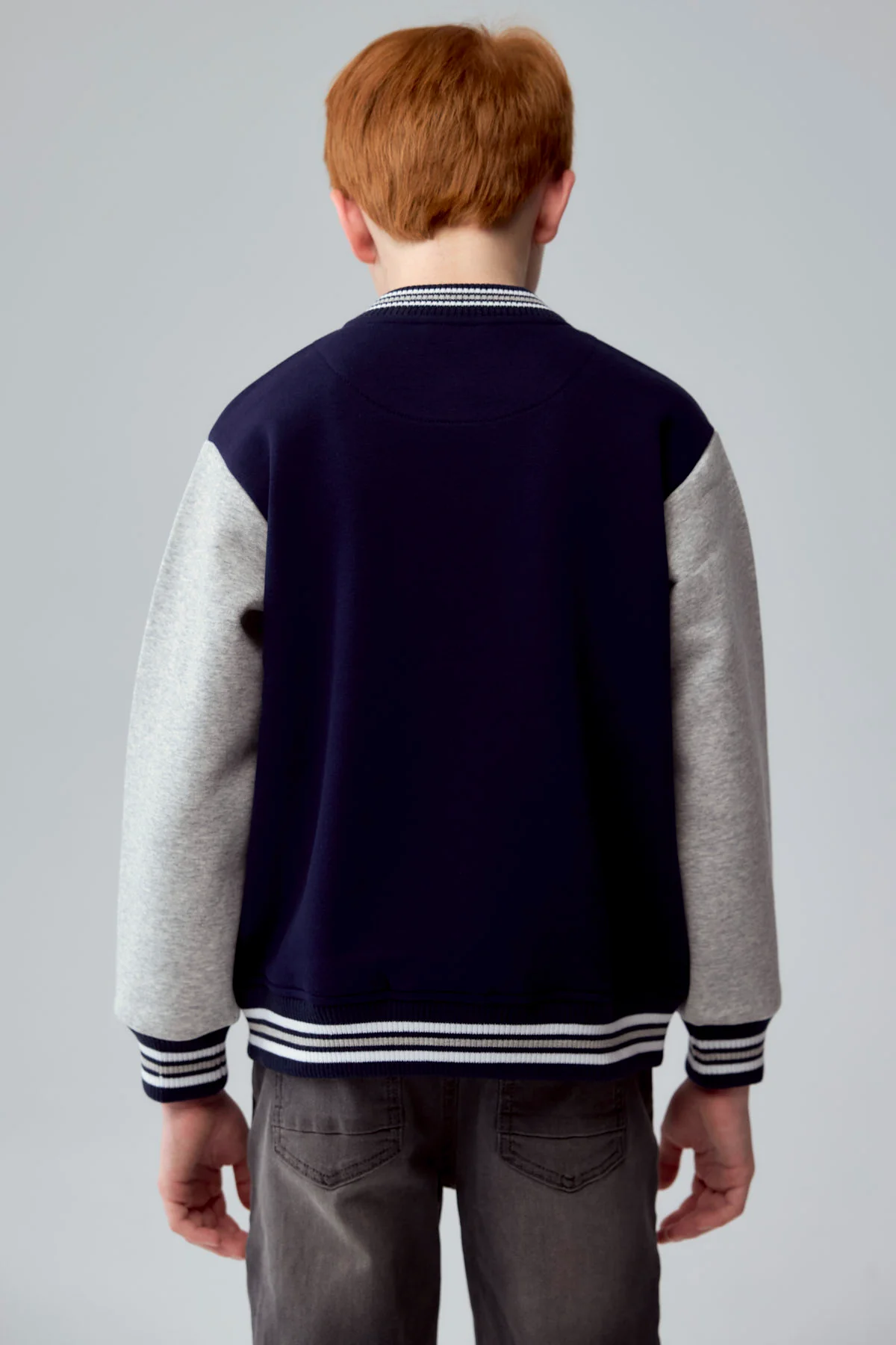 Chaqueta Niño Bomber Azul Oscuro - Image 3