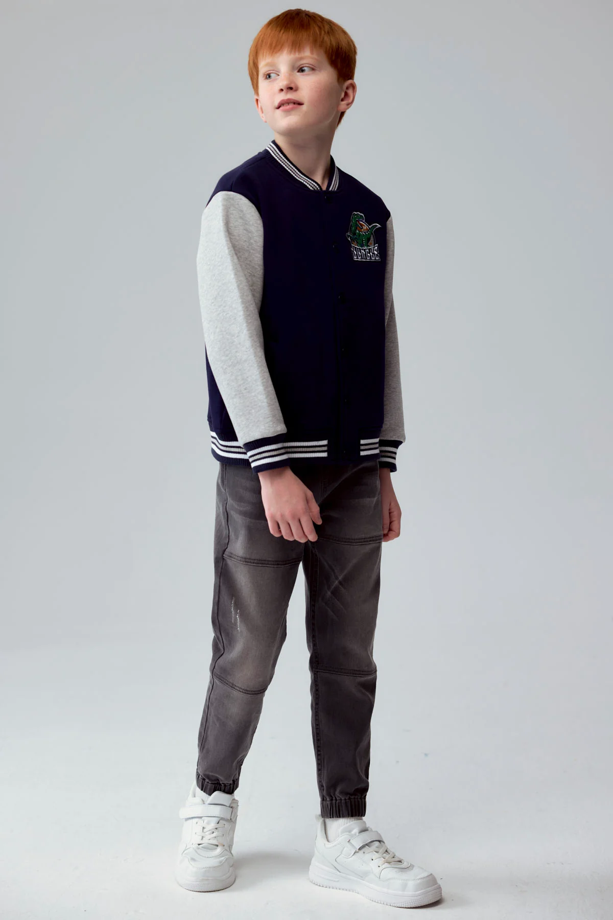 Chaqueta Niño Bomber Azul Oscuro - Image 4