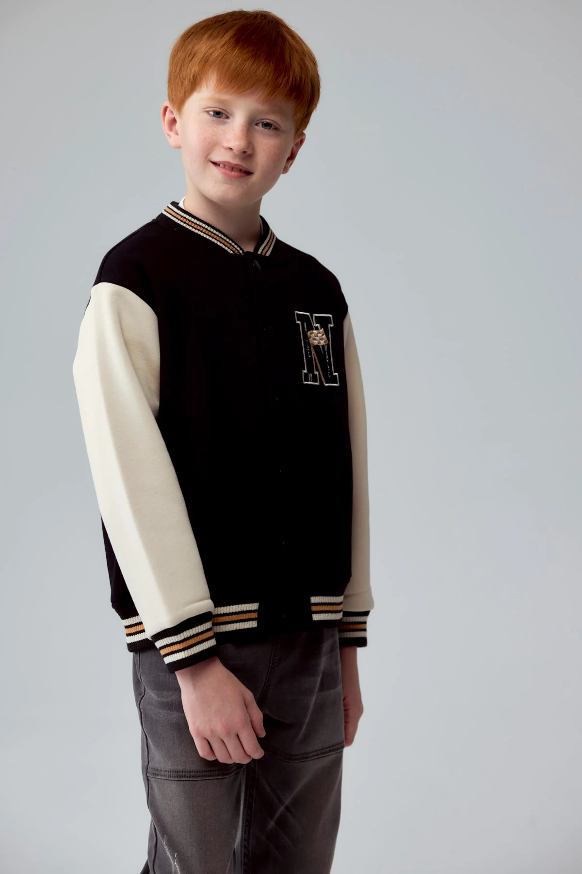Chaqueta Niño Bomber Negro - Image 3