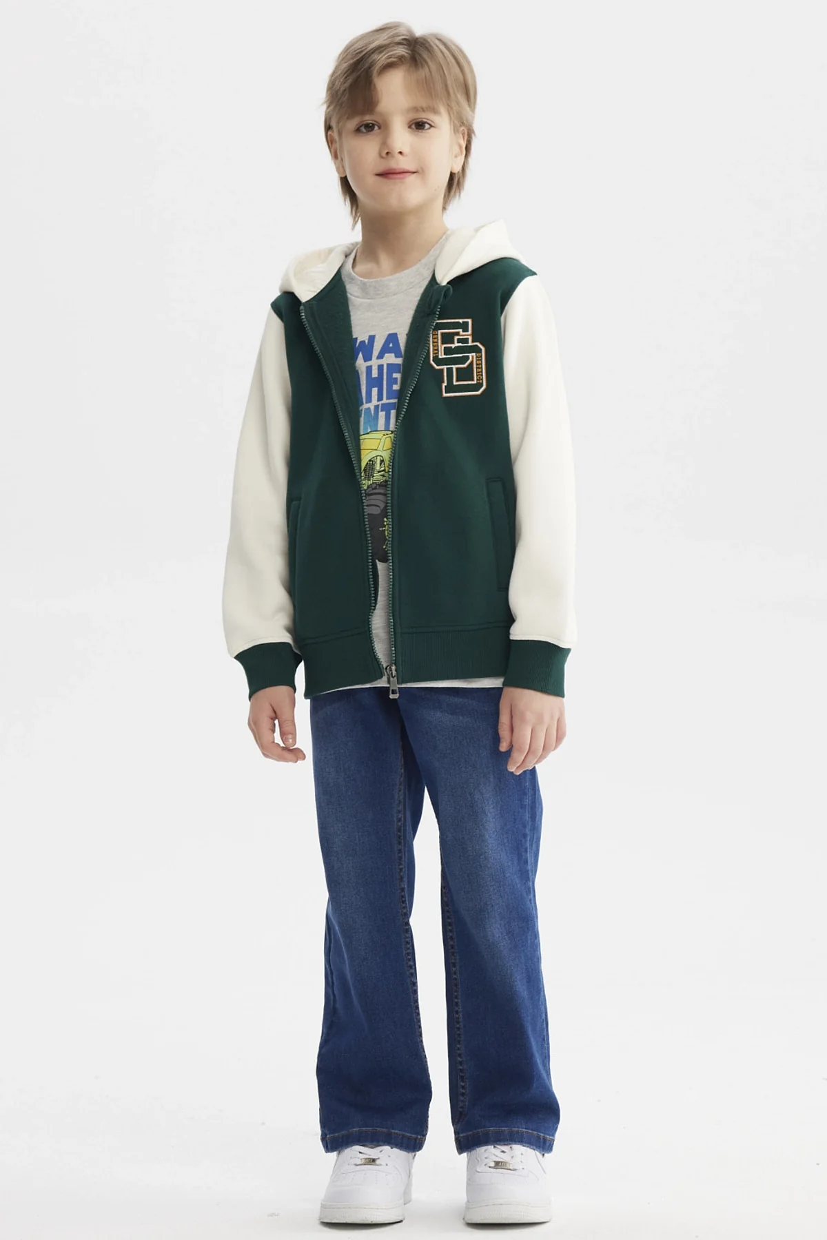 Chaqueta Niño Slim Verde Oscuro - Image 4
