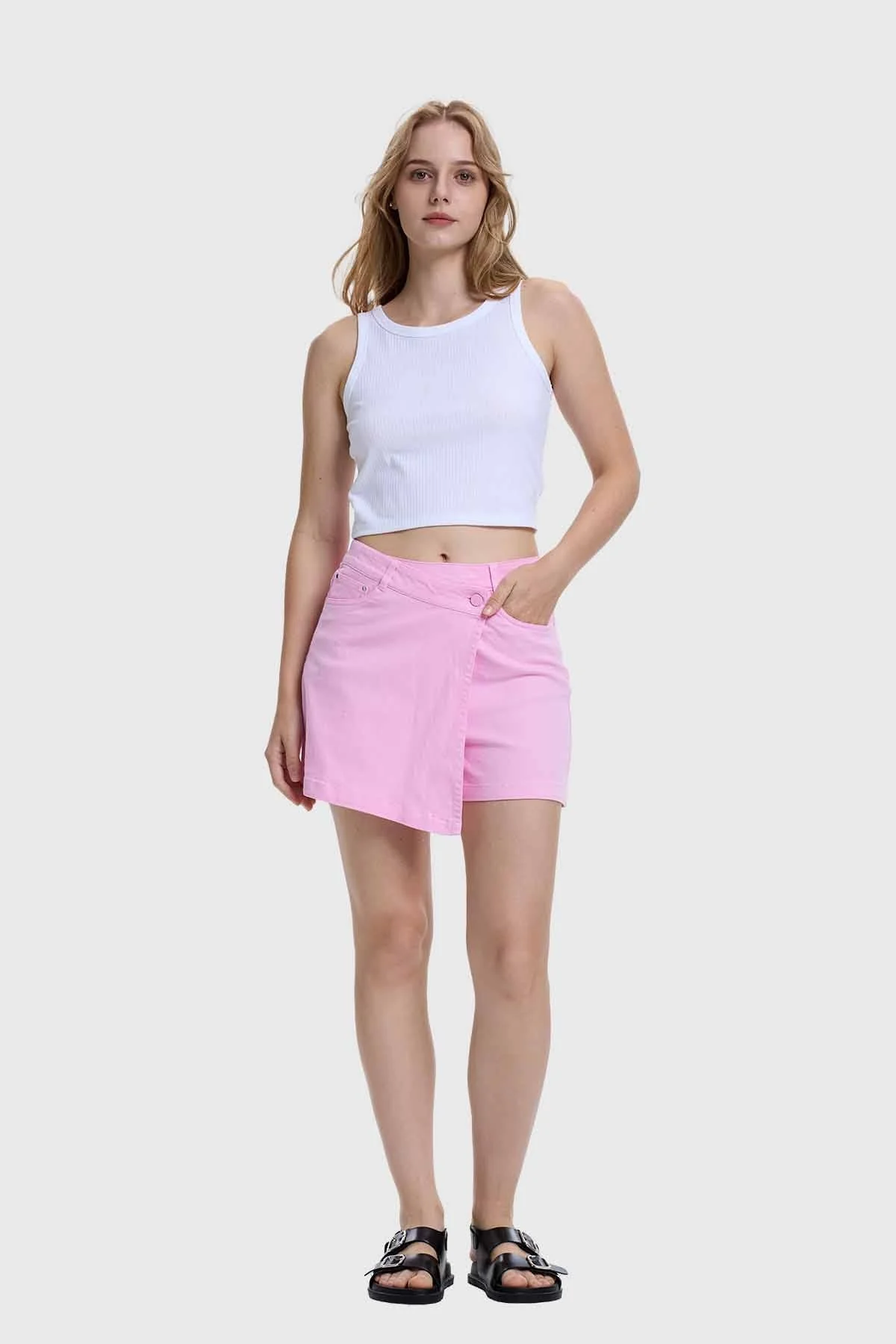 Falda Mujer Short Rosado - Image 4