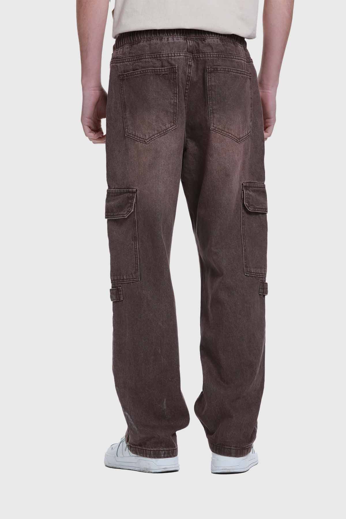 Jeans Hombre Cargo Recto Café - Image 3