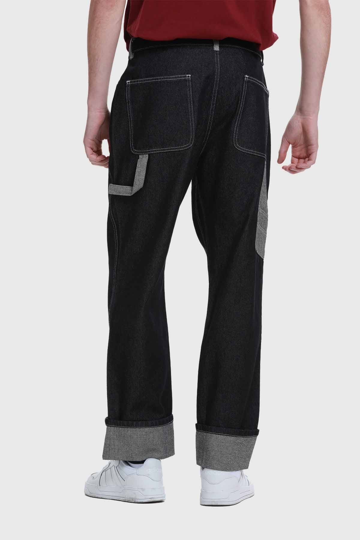 Jeans Hombre Contraste Negro - Image 3