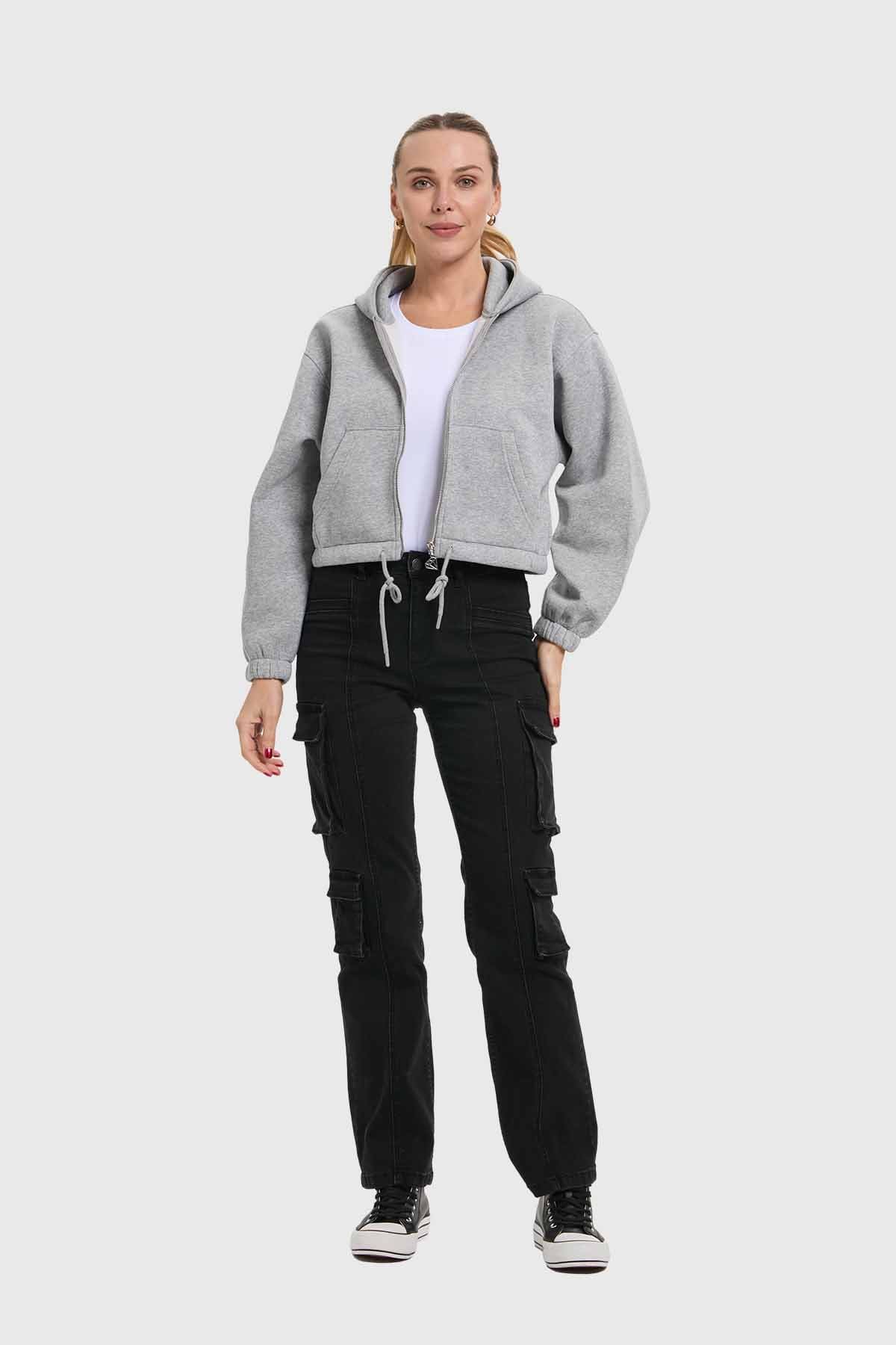 Jeans Mujer Denim Calce Recto Negro - Image 4