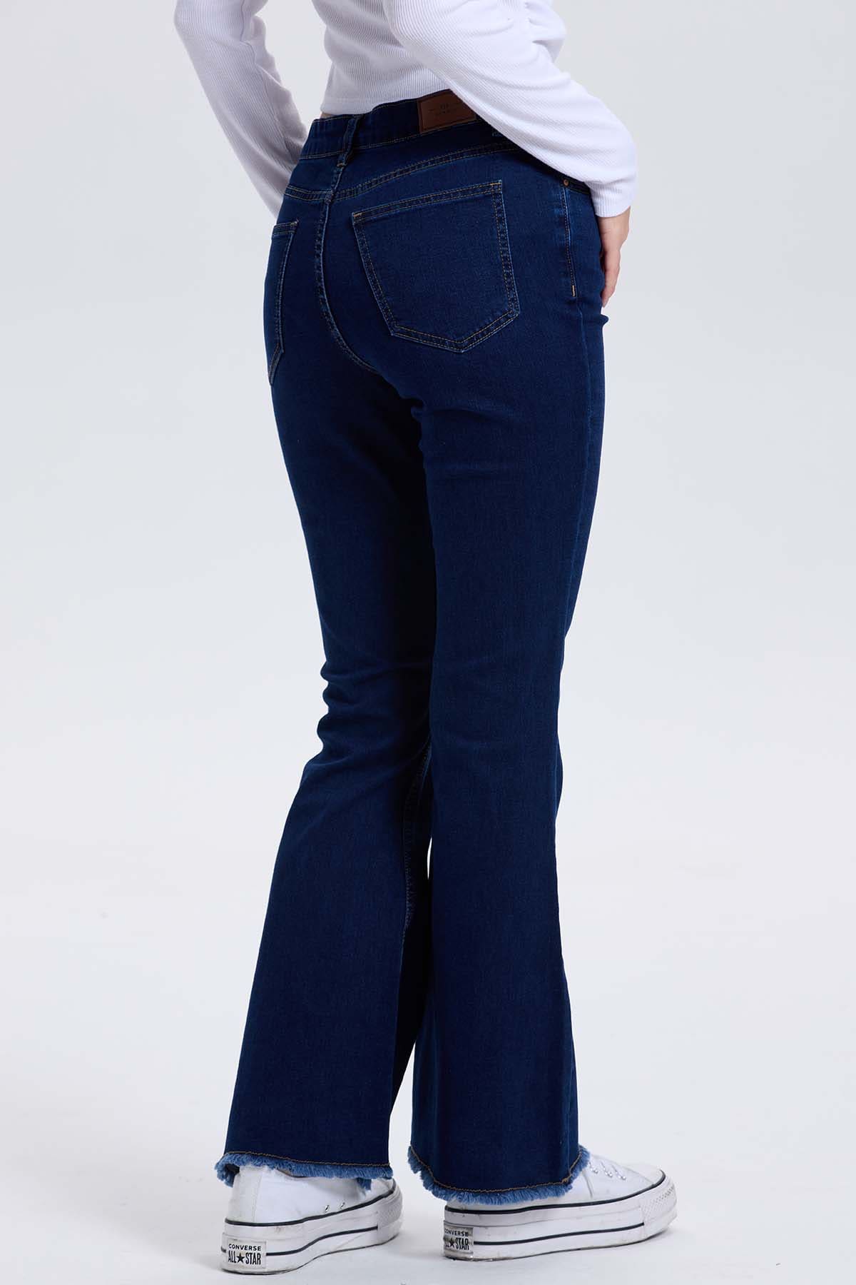 Jeans Mujer Monse Flare Azul Oscuro - Image 3