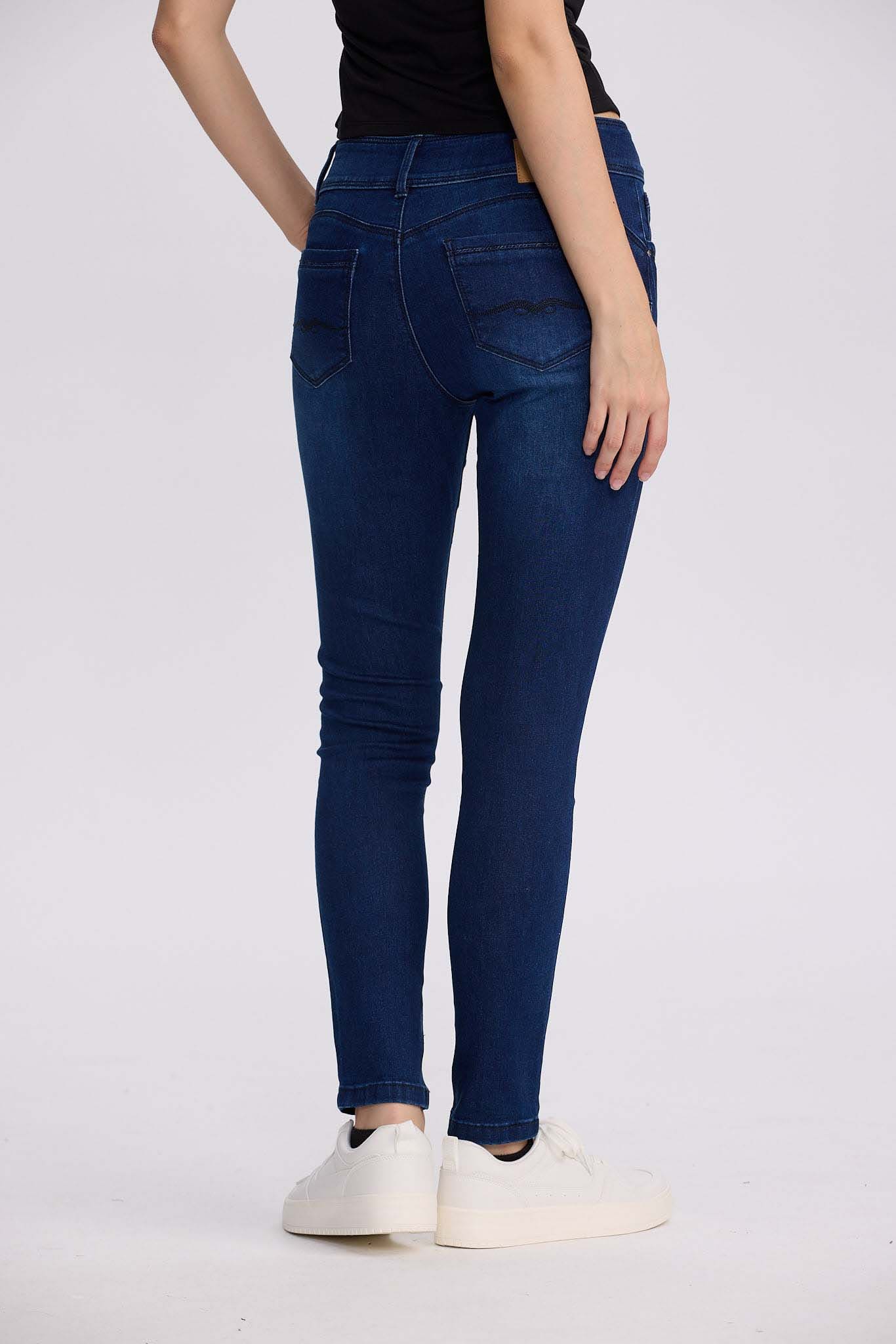 Jeans Mujer Skinny Kim Azul Oscuro - Image 3
