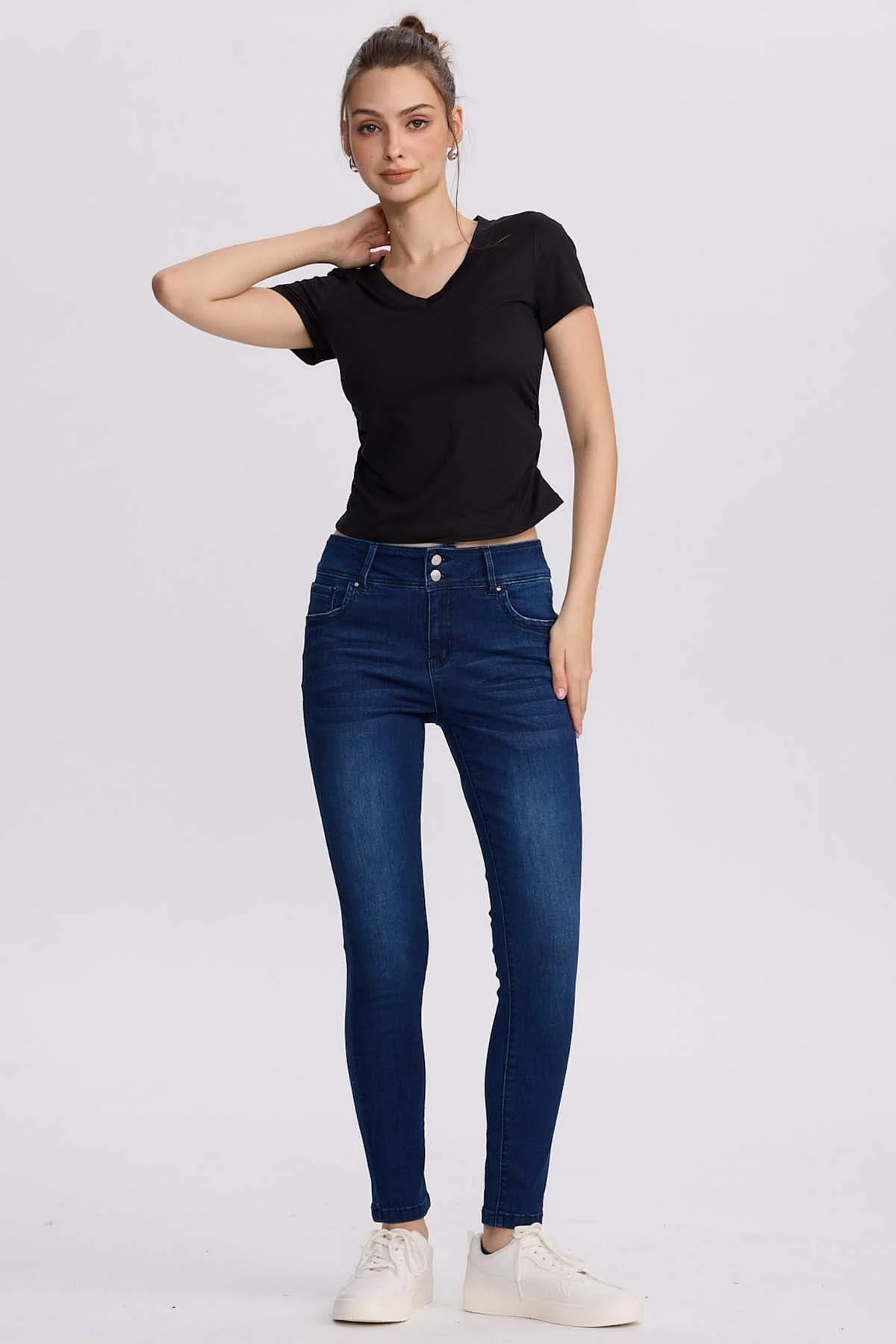Jeans Mujer Skinny Kim Azul Oscuro - Image 4