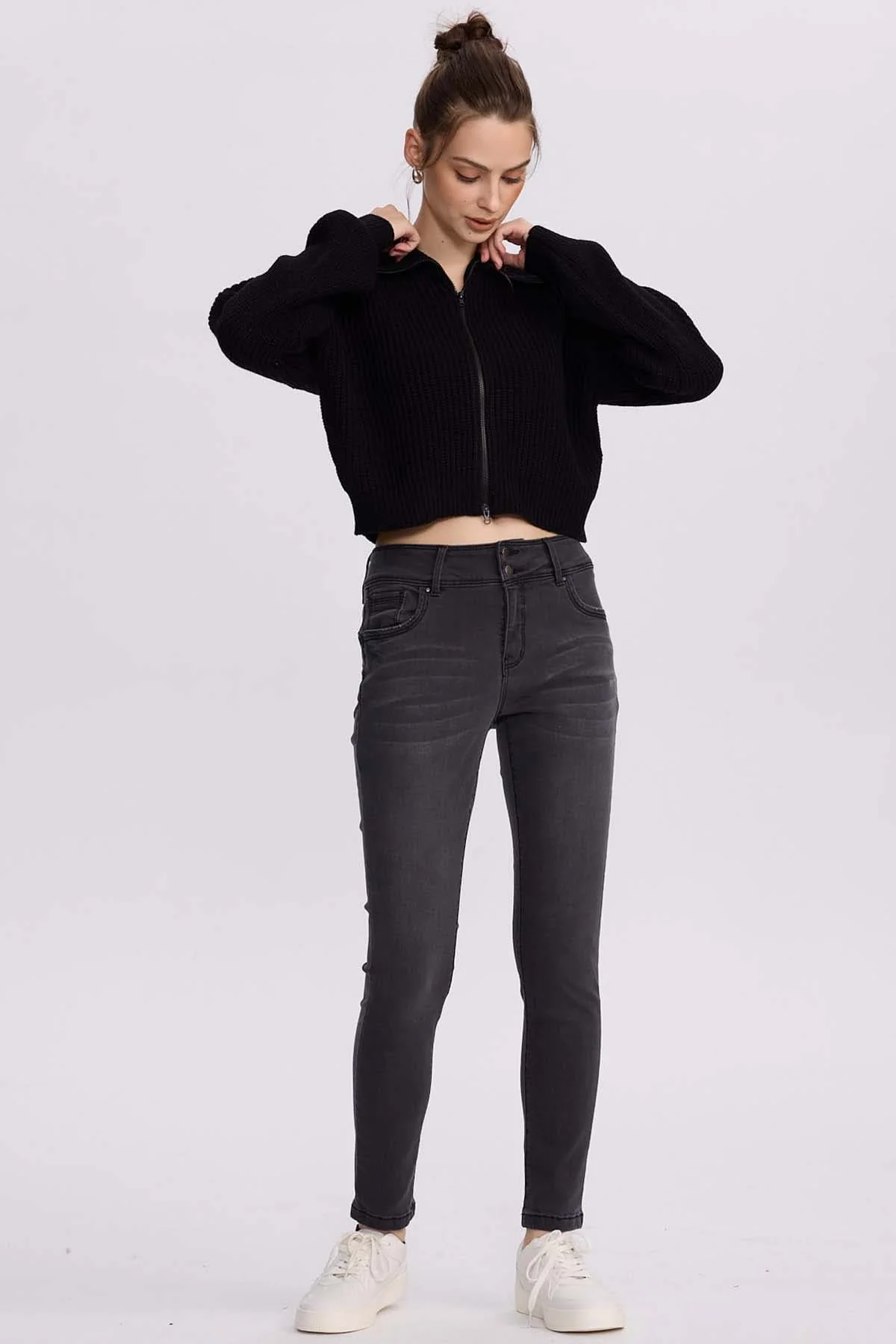 Jeans Mujer Skinny Kim Negro - Image 4