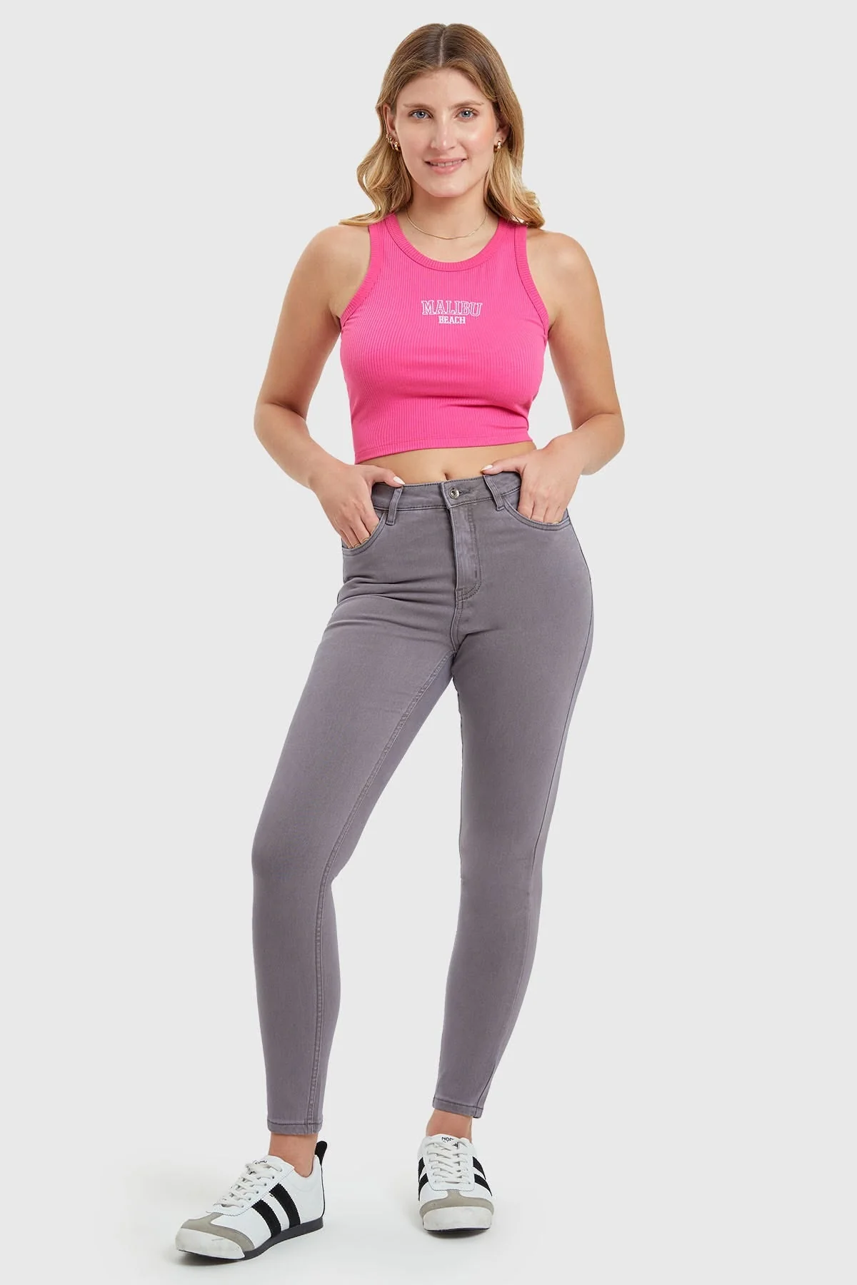 Jeans Mujer Skinny Emilia Gris - Image 3