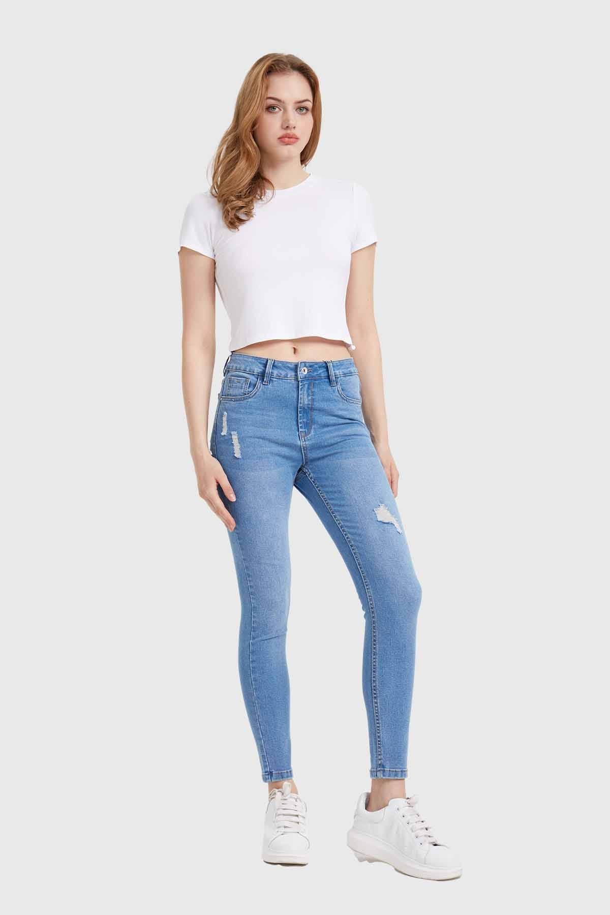 Jeans Mujer Skinny Lia Azul - Image 4