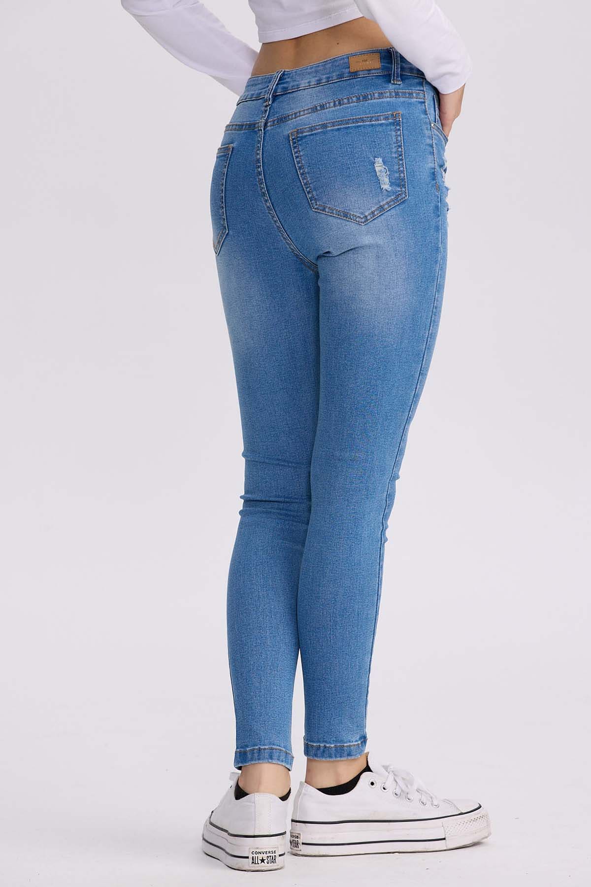 Jeans Mujer Super Skinny Lia Azul Claro - Image 3