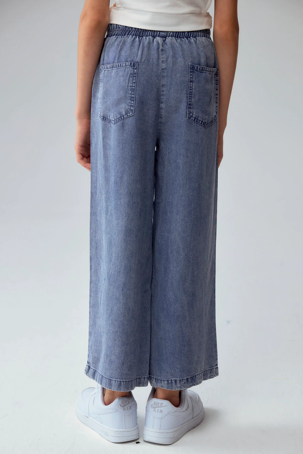 Jeans Niña Wide Leg Lyocell Azul - Image 3