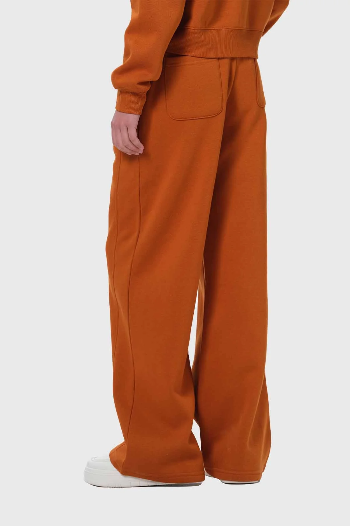 Pantalón Buzo Niña Pierna Ancha Camel - Image 3
