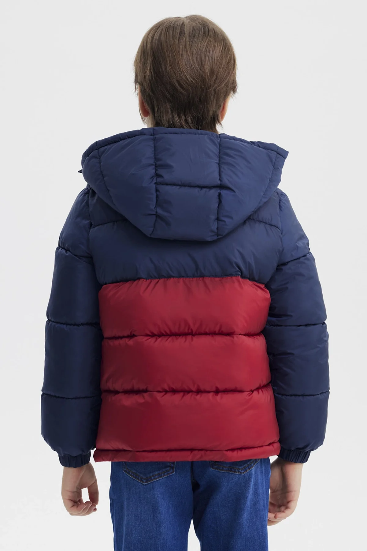 Parka Niño Básica Color Azul Oscuro - Image 3