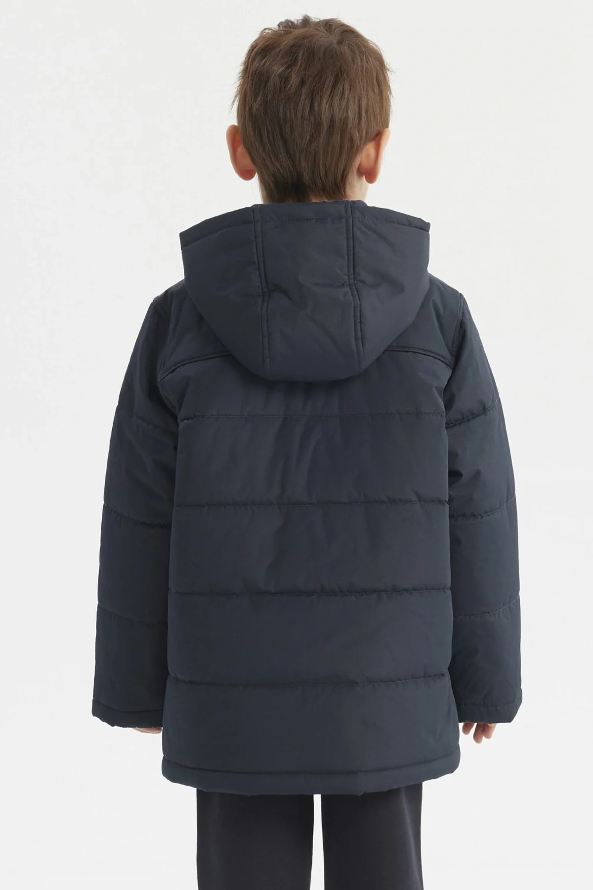 Parka Unisex Impermeable Azul Marino - Image 3