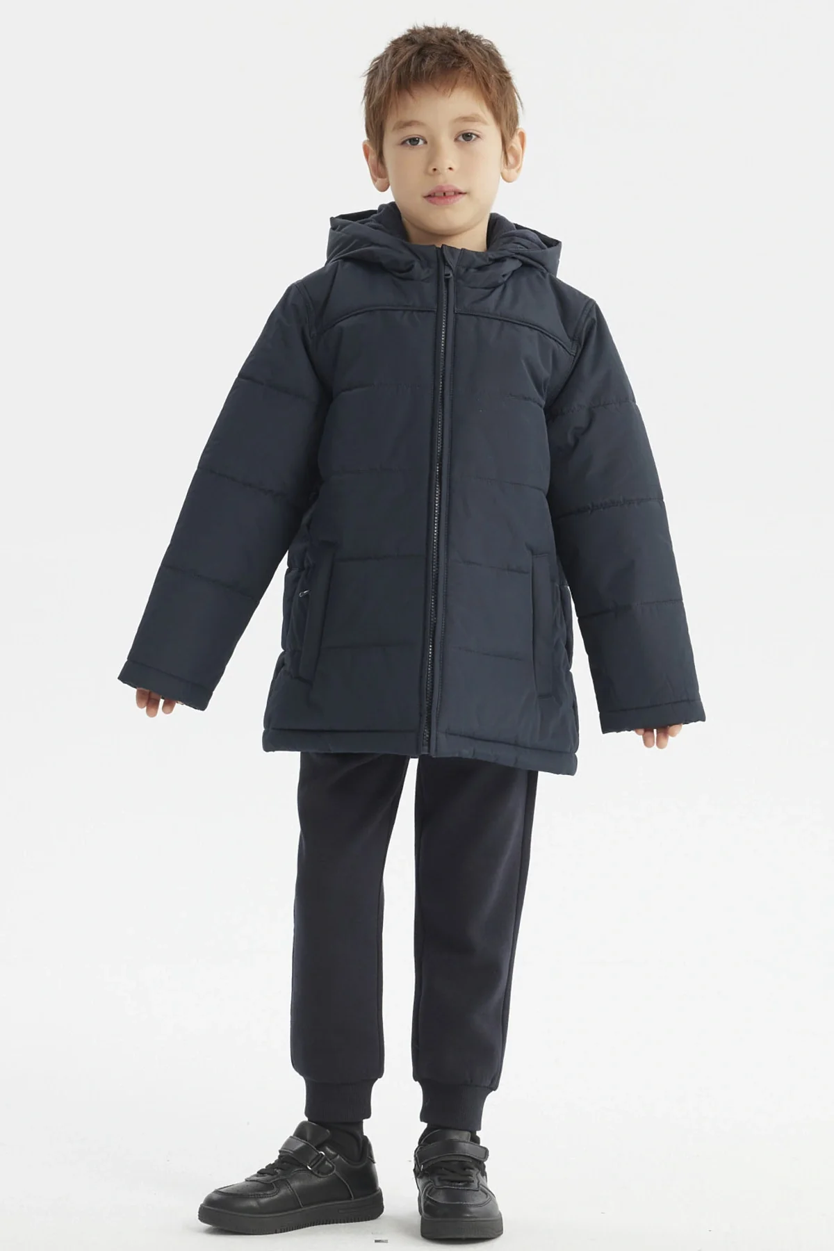 Parka Unisex Impermeable Azul Marino - Image 4