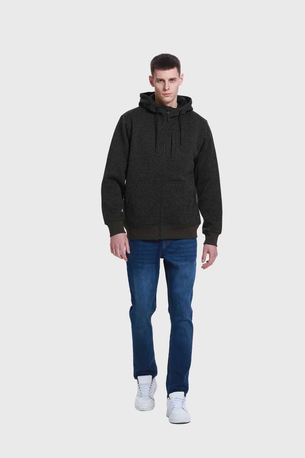 Polar Hombre Hoodie Verde Militar - Image 4