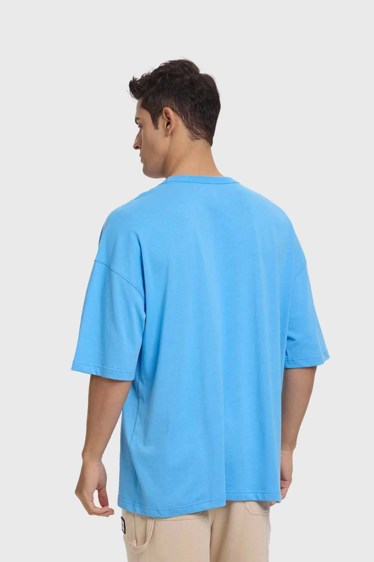 Polera Hombre College Celeste - Image 3