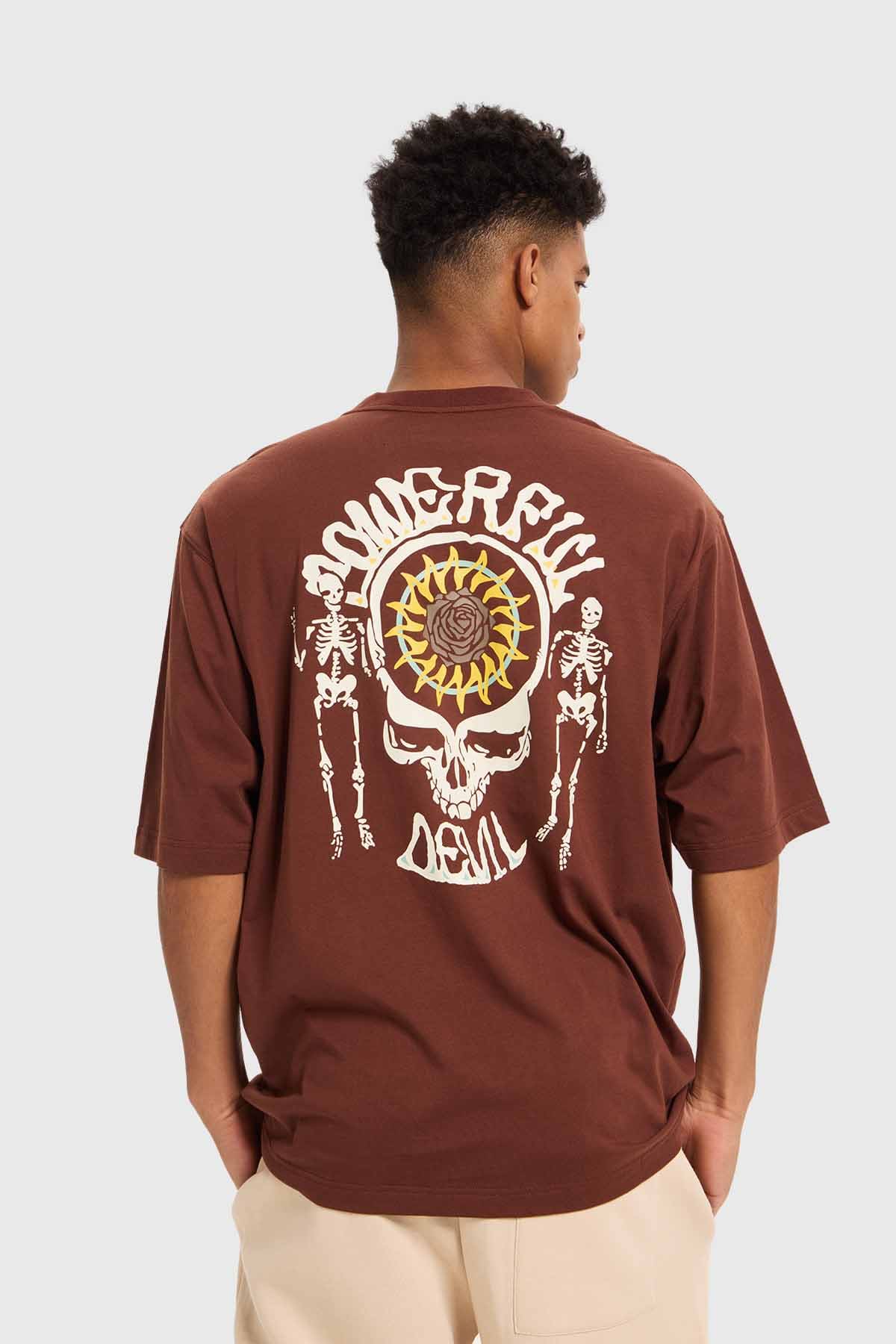Polera Hombre Doble Print Chocolate - Image 3