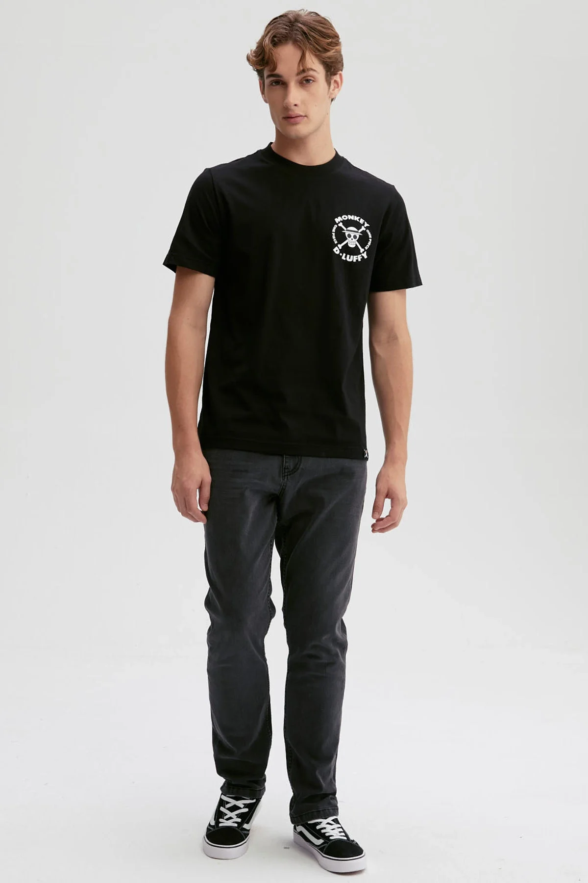 Polera Hombre Logo One Piece Negro - Image 4