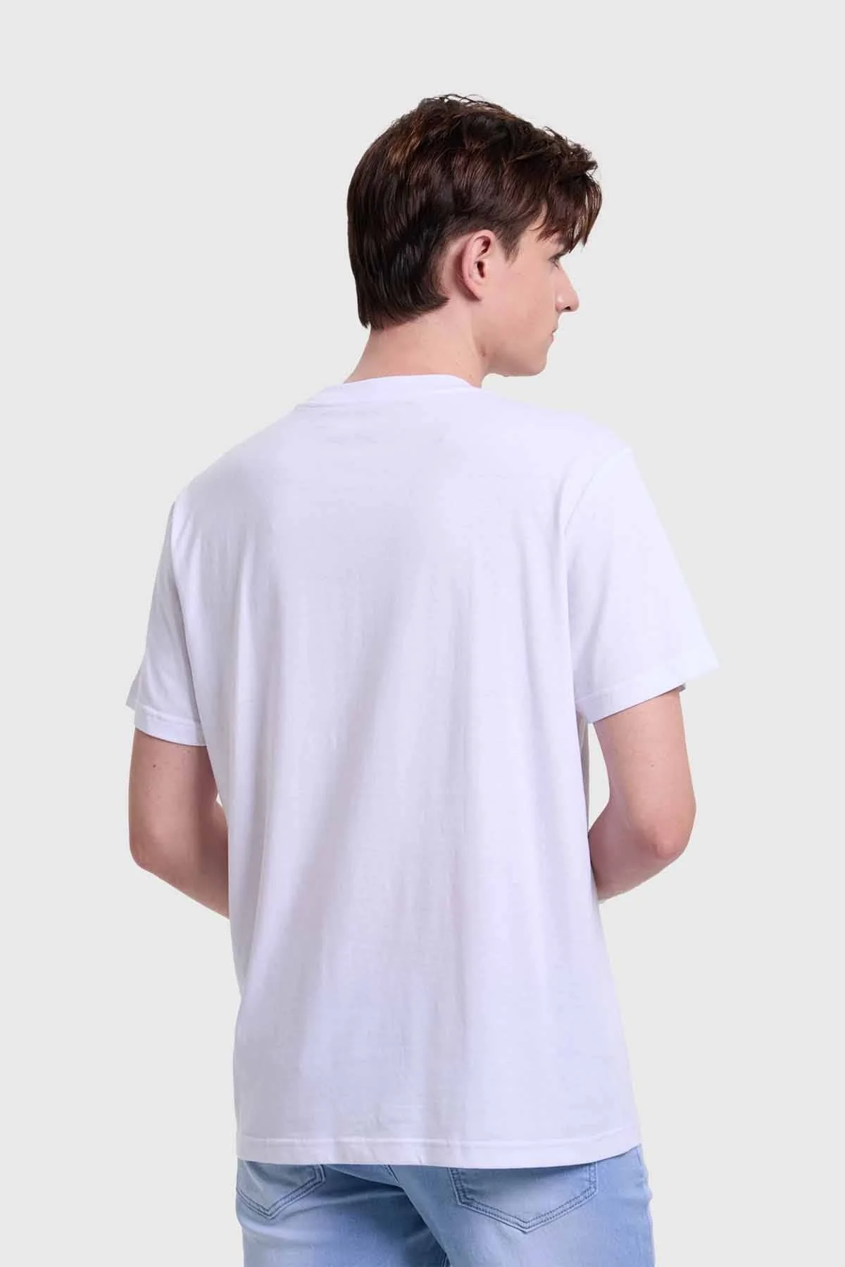 Polera Hombre Print Blanco - Image 3