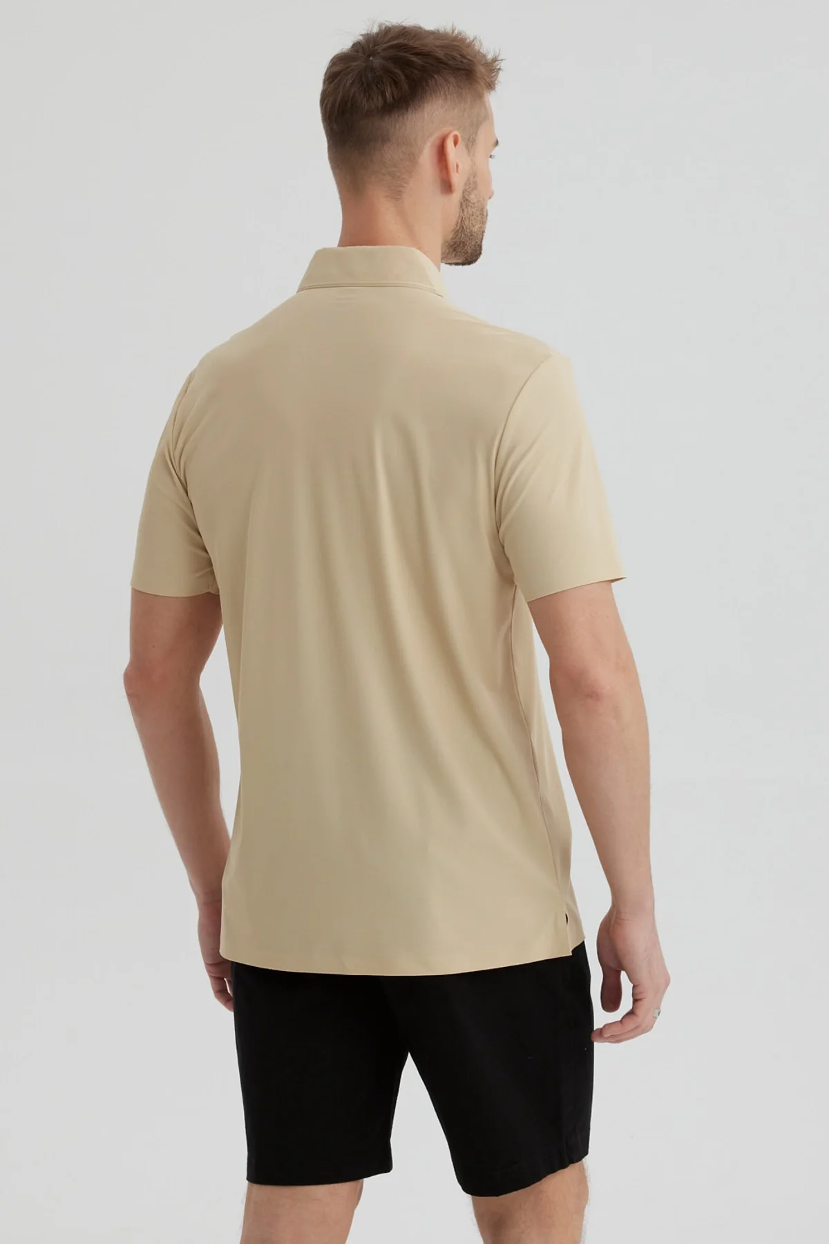 Polera Hombre Técnica Beige - Image 3