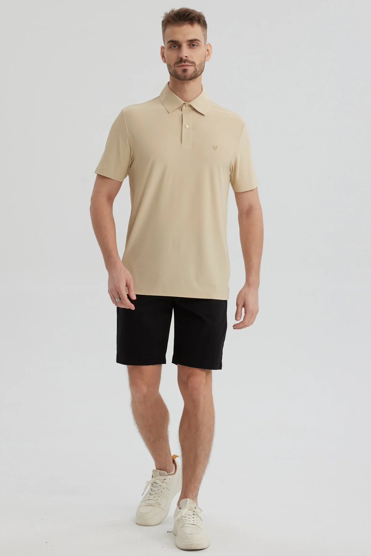 Polera Hombre Técnica Beige - Image 4