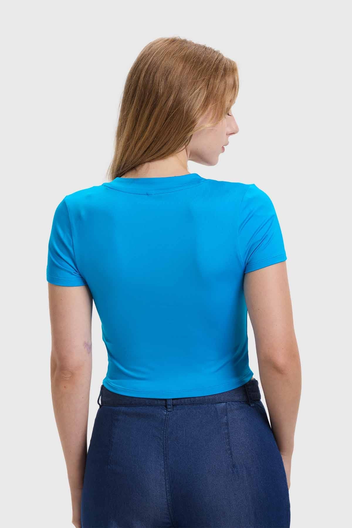 Polera Mujer Argolla Azul - Image 3