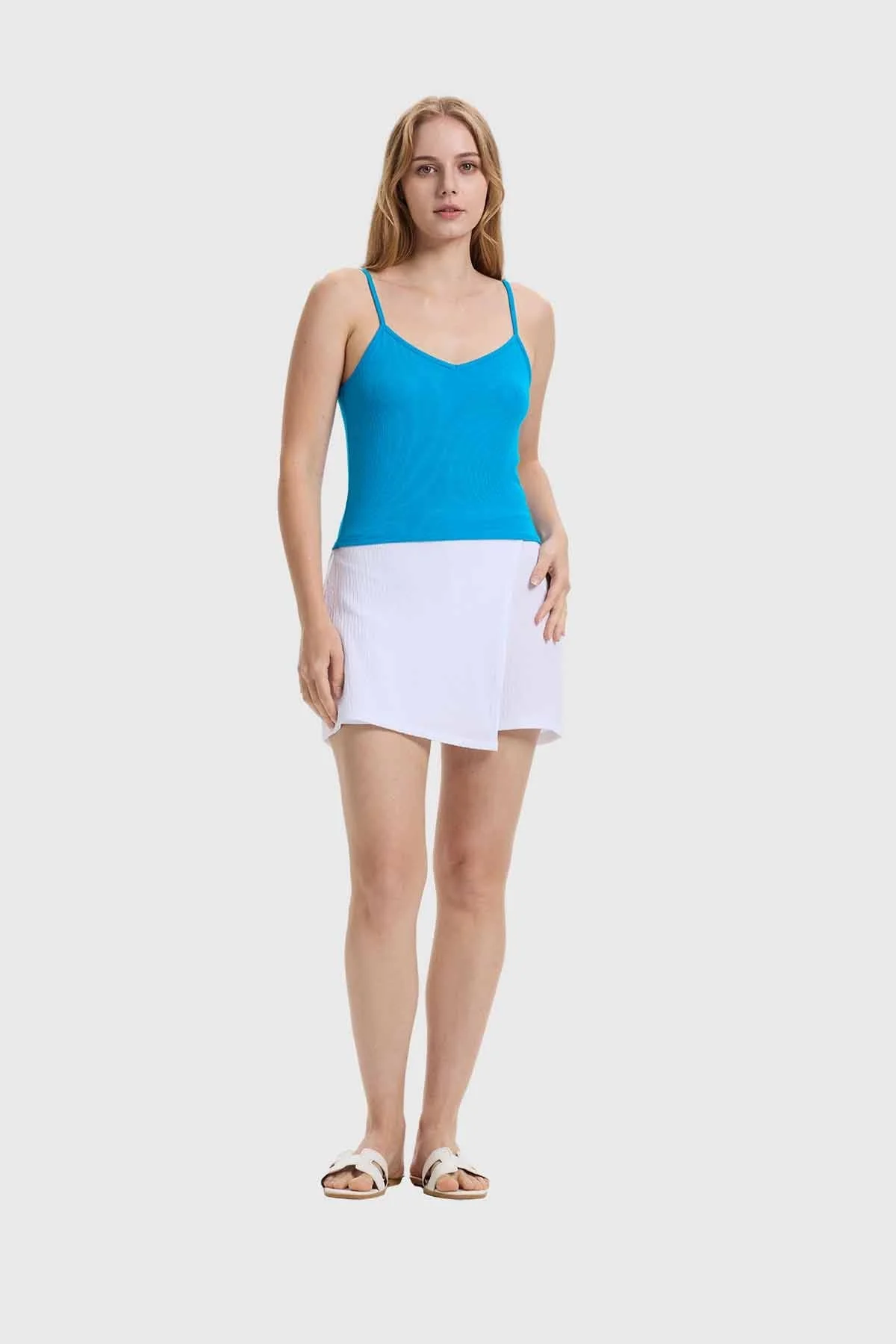 Polera Mujer Pabilo Crop Azul - Image 4