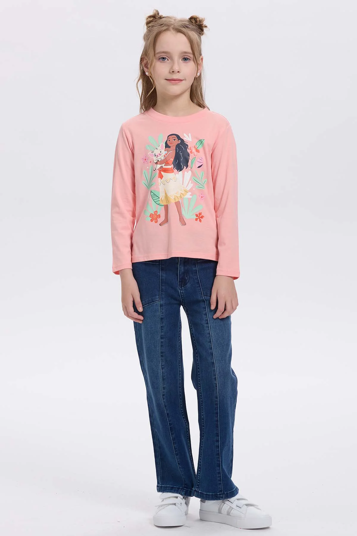 Polera Niña Princesas Damasco - Image 4