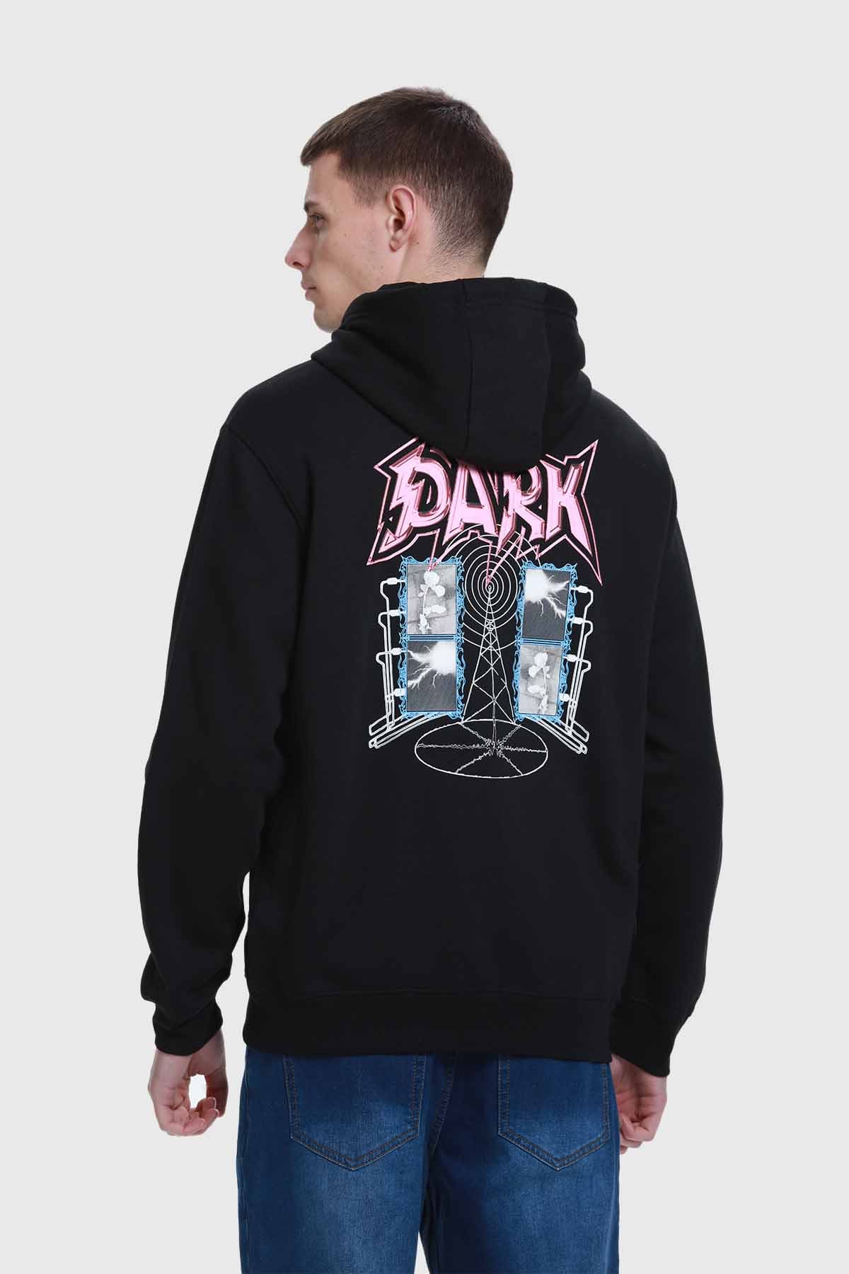 Polerón Hombre Hoodie Negro - Image 3