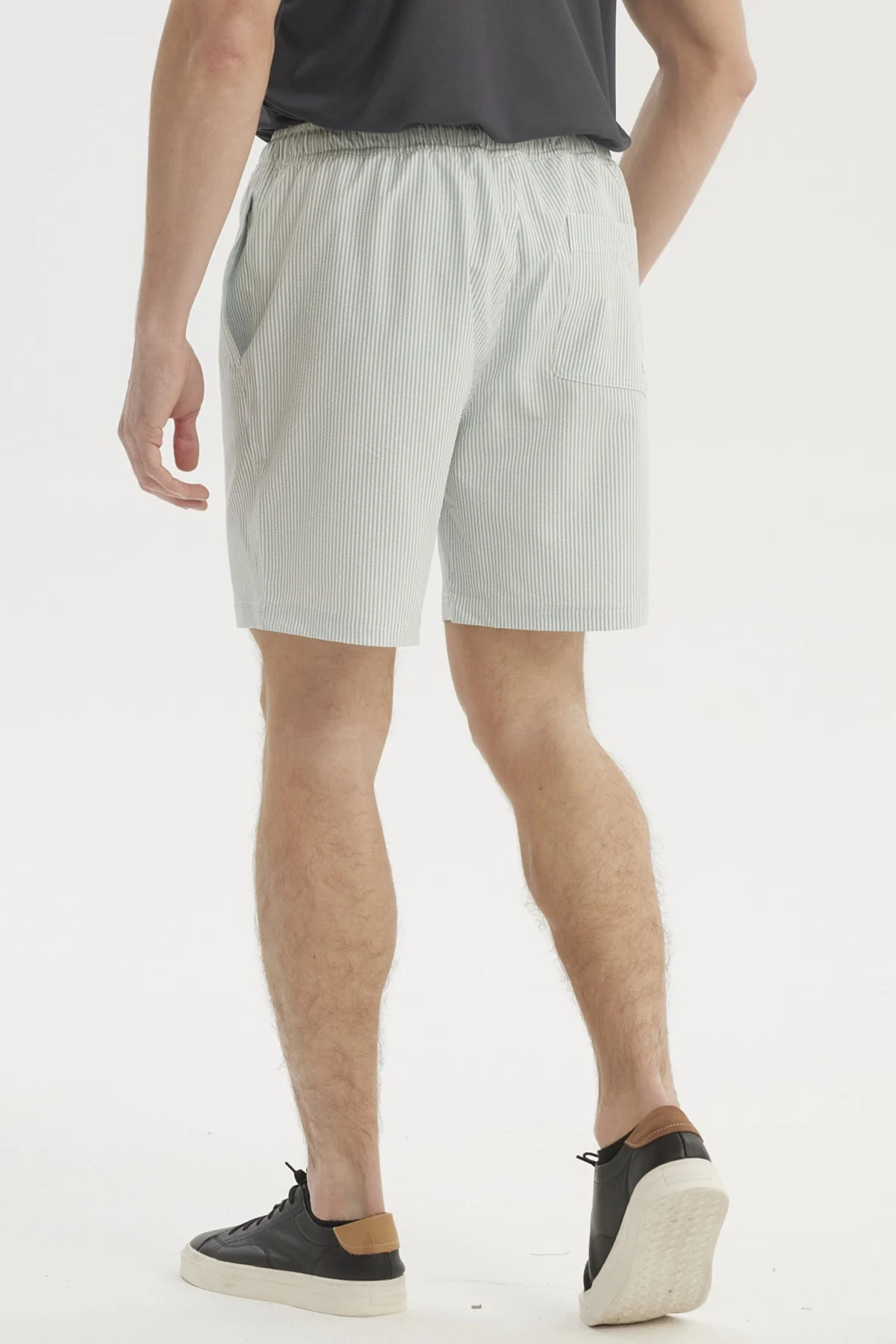 Short de Baño Hombre Liso Verde Claro - Image 3