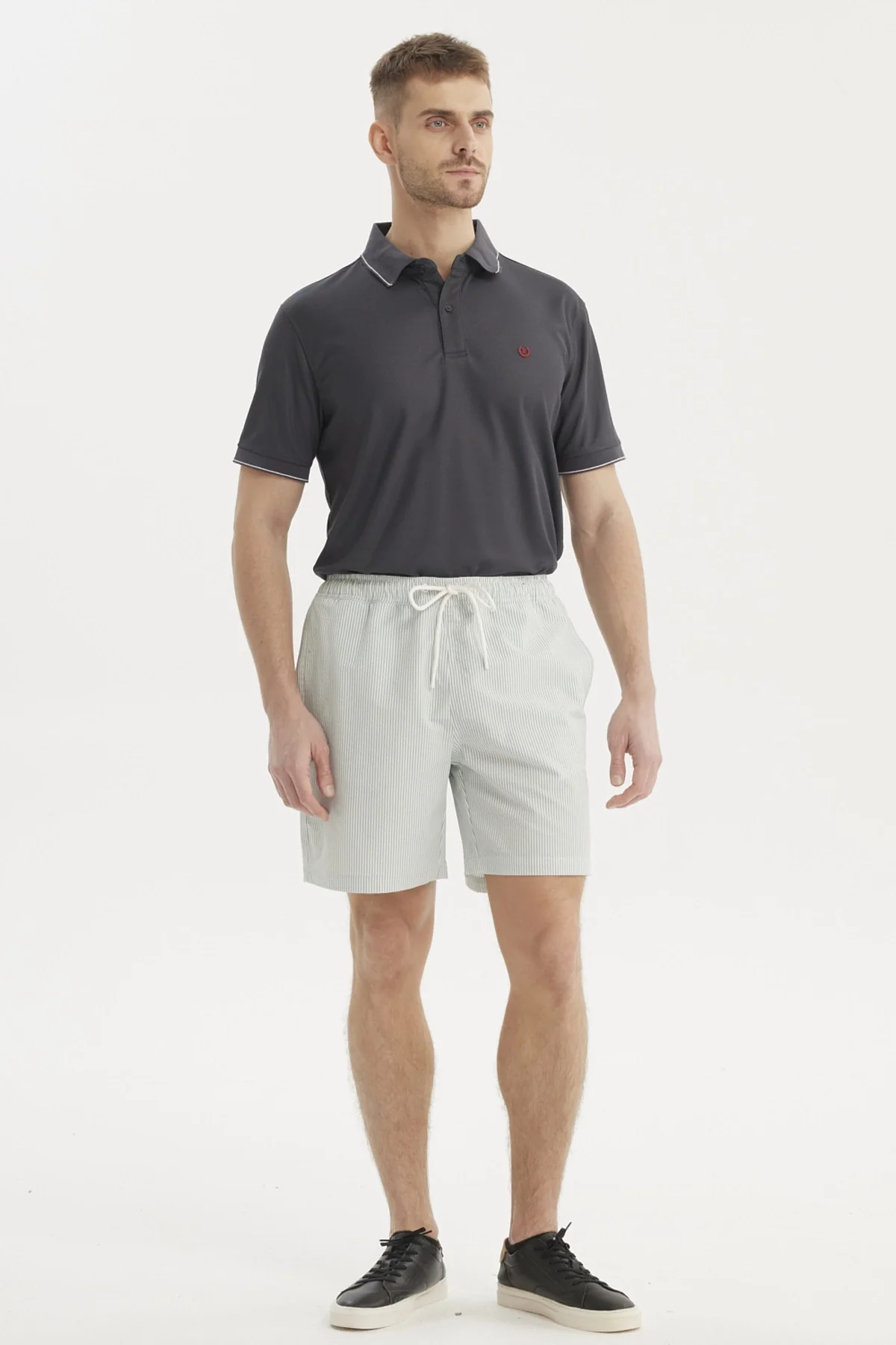 Short de Baño Hombre Liso Verde Claro - Image 4