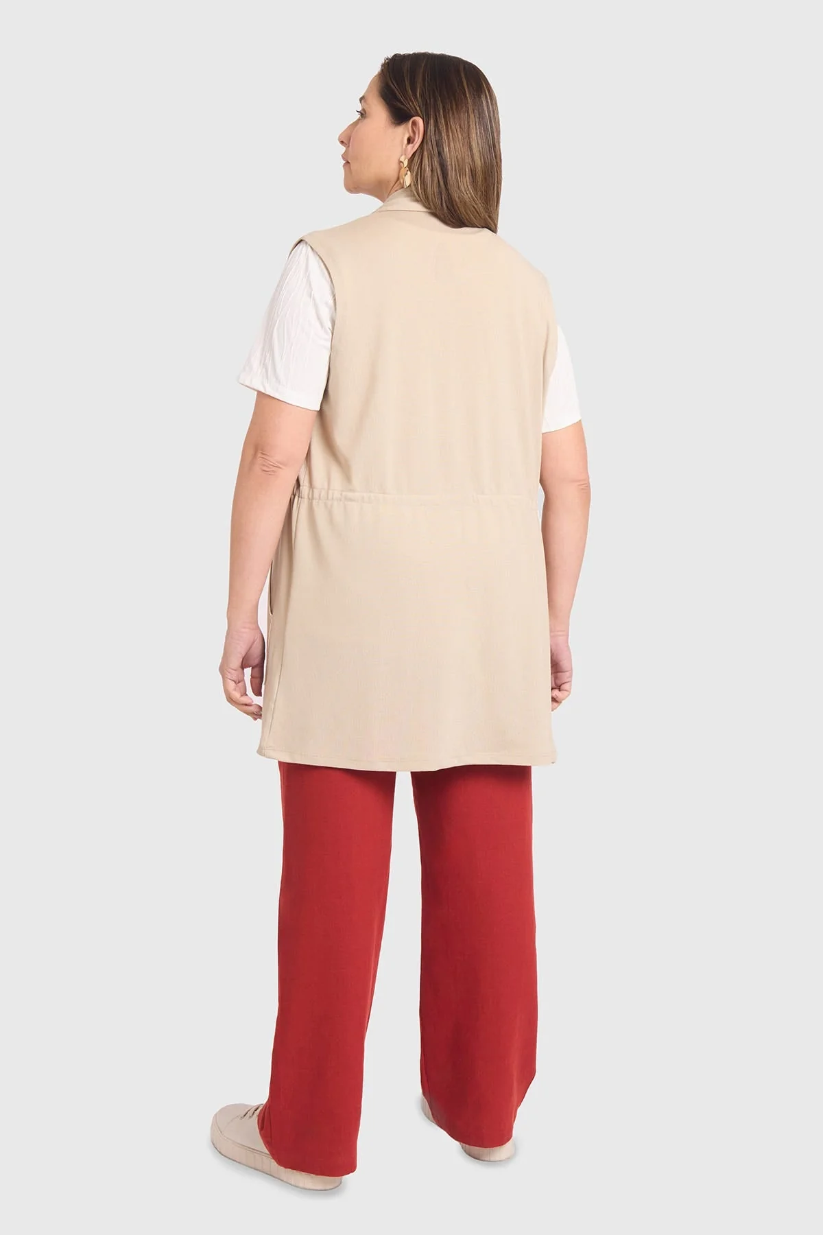 Sweater Mujer Cintura Casual Arena - Image 3